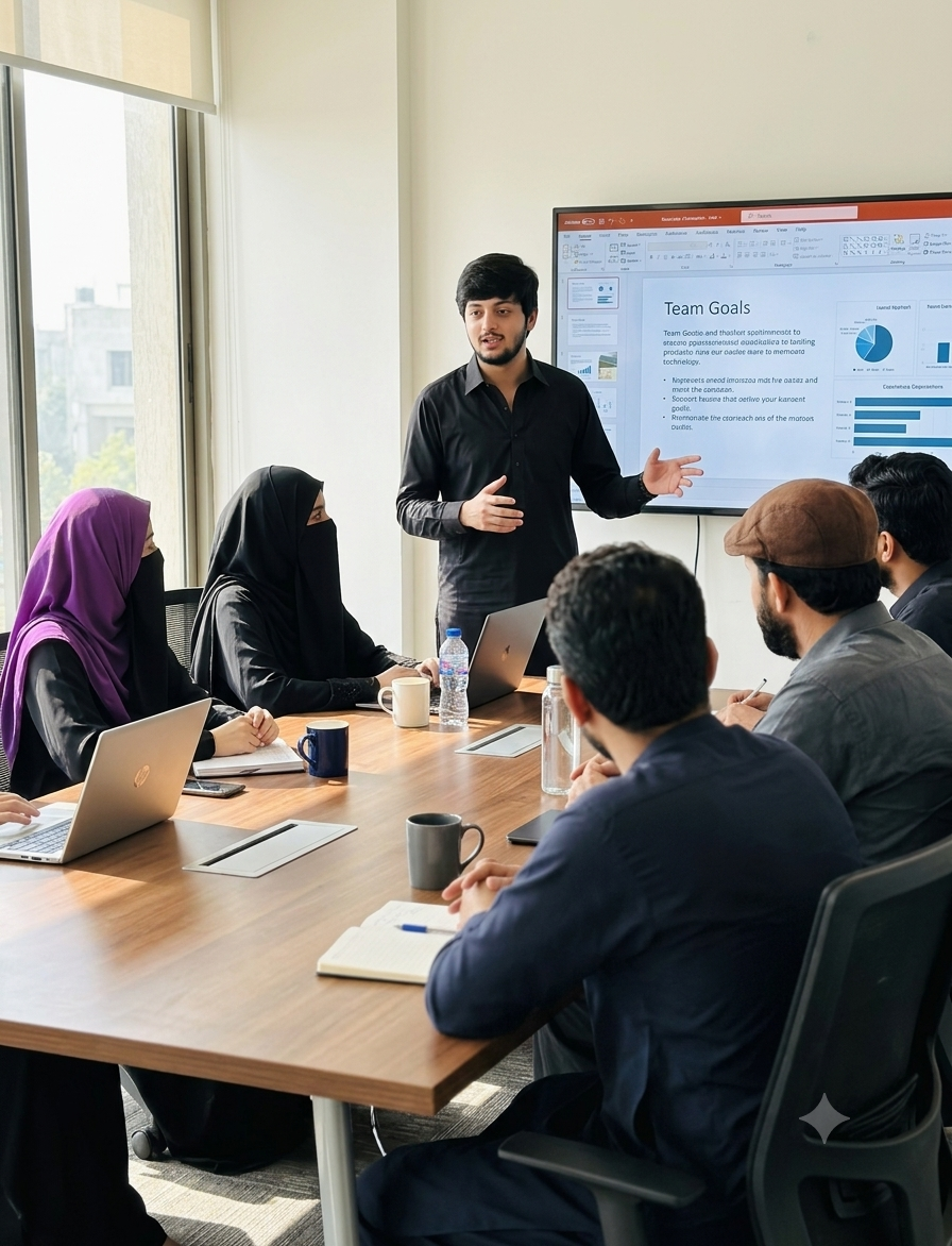 Team Collaboration — FalconFace team brainstorming